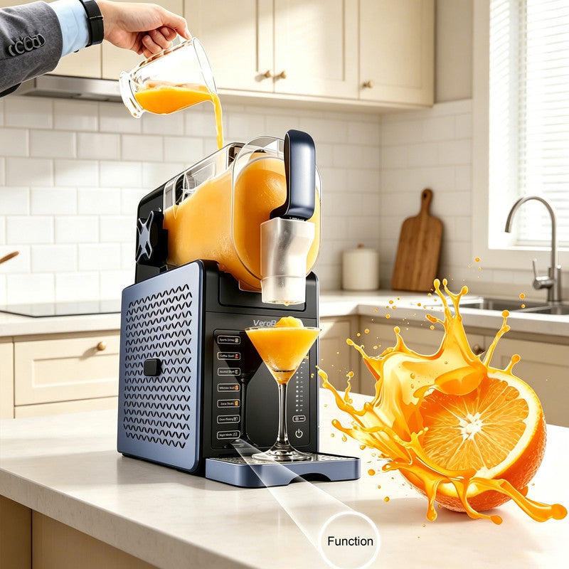 Countertop Frozen Drink Maker with Compressor Cooling, 5 One-Touch Presets, Self-Cleaning and 10 Texture Settings
