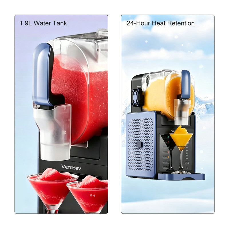 Countertop Frozen Drink Maker with Compressor Cooling, 5 One-Touch Presets, Self-Cleaning and 10 Texture Settings