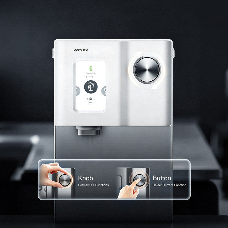 Countertop RO Water Purifier with Compressor Cooling, Sparkling Water, Instant Hot Water