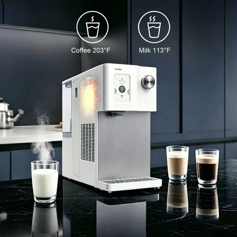 Countertop RO Water Purifier with Compressor Cooling, Sparkling Water, Instant Hot Water