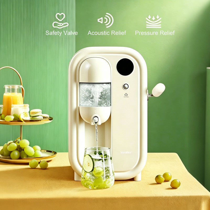 Countertop Sparkling Water Maker with CO₂ Carbonation, Chilled Water and DIY Beverage System